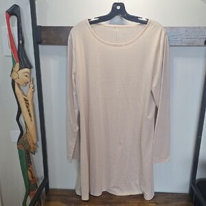 Long Sleeve Cream Tunic Top (🛍 Bundle ANY 6/$36)